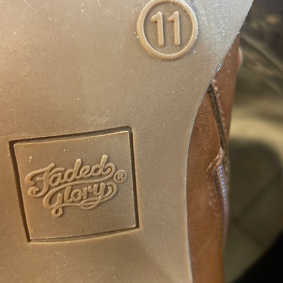 Faded Glory chunky Heels Booties - Picture 6 of 8